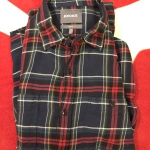 Bonobos Flannel Button Up Size: S Slim Fit